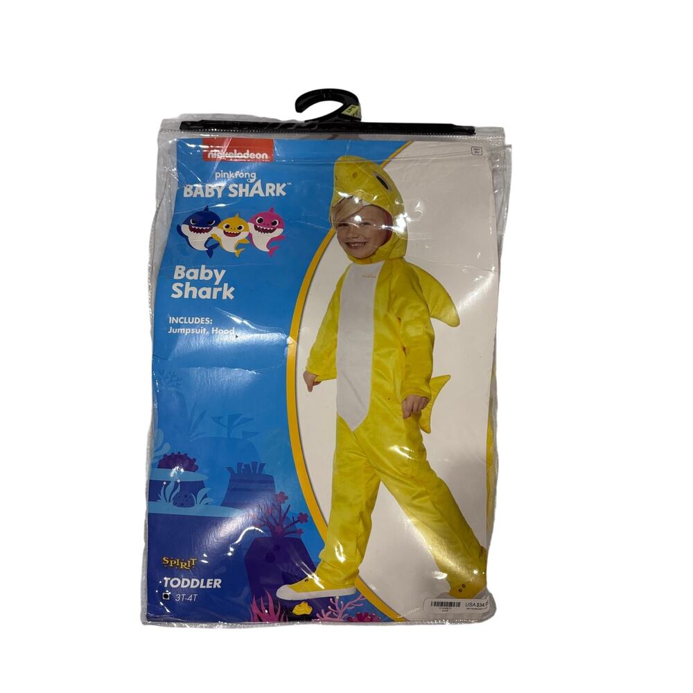 Pinkfong Baby Shark Toddler Halloween Costume SZ 3T-4T